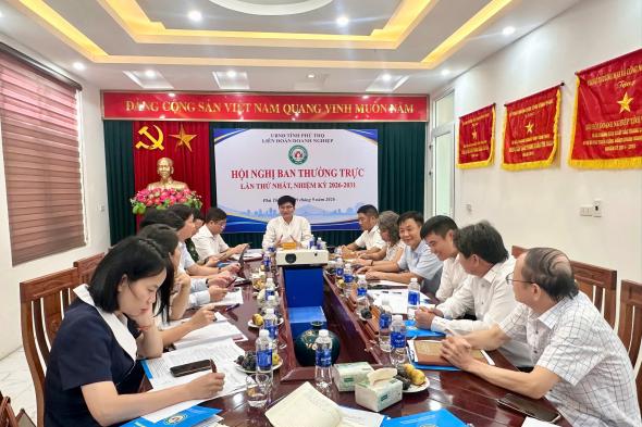 Liên đoàn Doanh nghiệp tỉnh Phú Thọ tổ chức Hội nghị Ban Thường trực