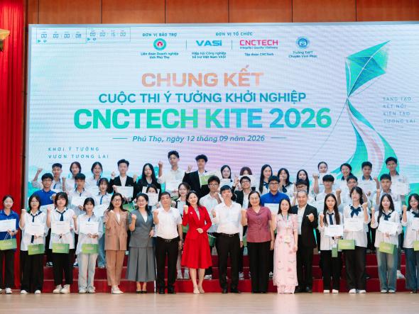 Liên đoàn Doanh nghiệp tỉnh Phú Thọ đồng hành cùng Chung kết CNCTech KITE 2026