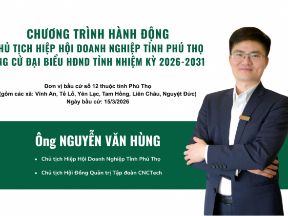 Chủ tịch Hiệp hội doanh nghiệp tỉnh Phú thọ tham gia ứng cử Đại biểu Hội đồng nhân dân tỉnh nhiệm kỳ 2026 - 2031